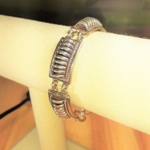Vintage Southwestern Sterling 'CORN ROWS' Bracelet